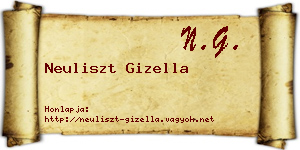 Neuliszt Gizella névjegykártya